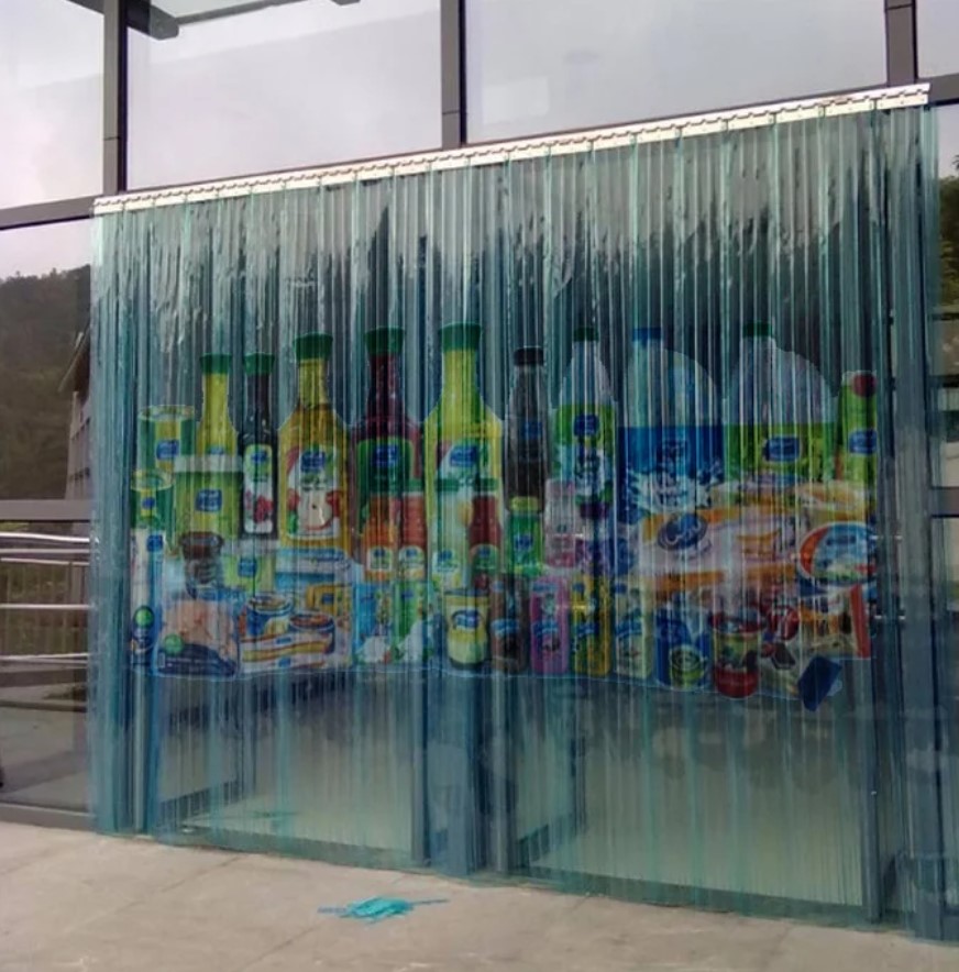 Grocery Curtains – PVC Strip Curtains for Supermarket Cold Storage, Temperature Control and Energy Savings by INFOCUS, Dubai